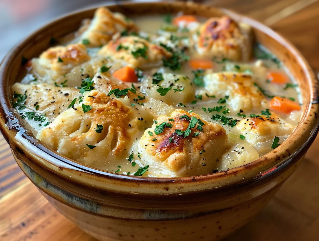 Cozy Bowl of Chicken Pot Pie Soup