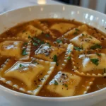 Cozy Bowl of Ravioli Soup