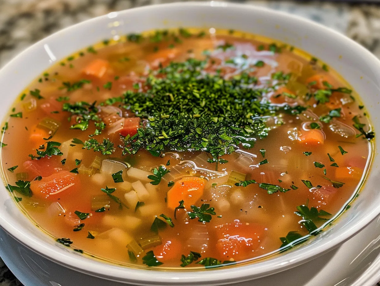 Rustic Bowl of Italian Penicillin Soup