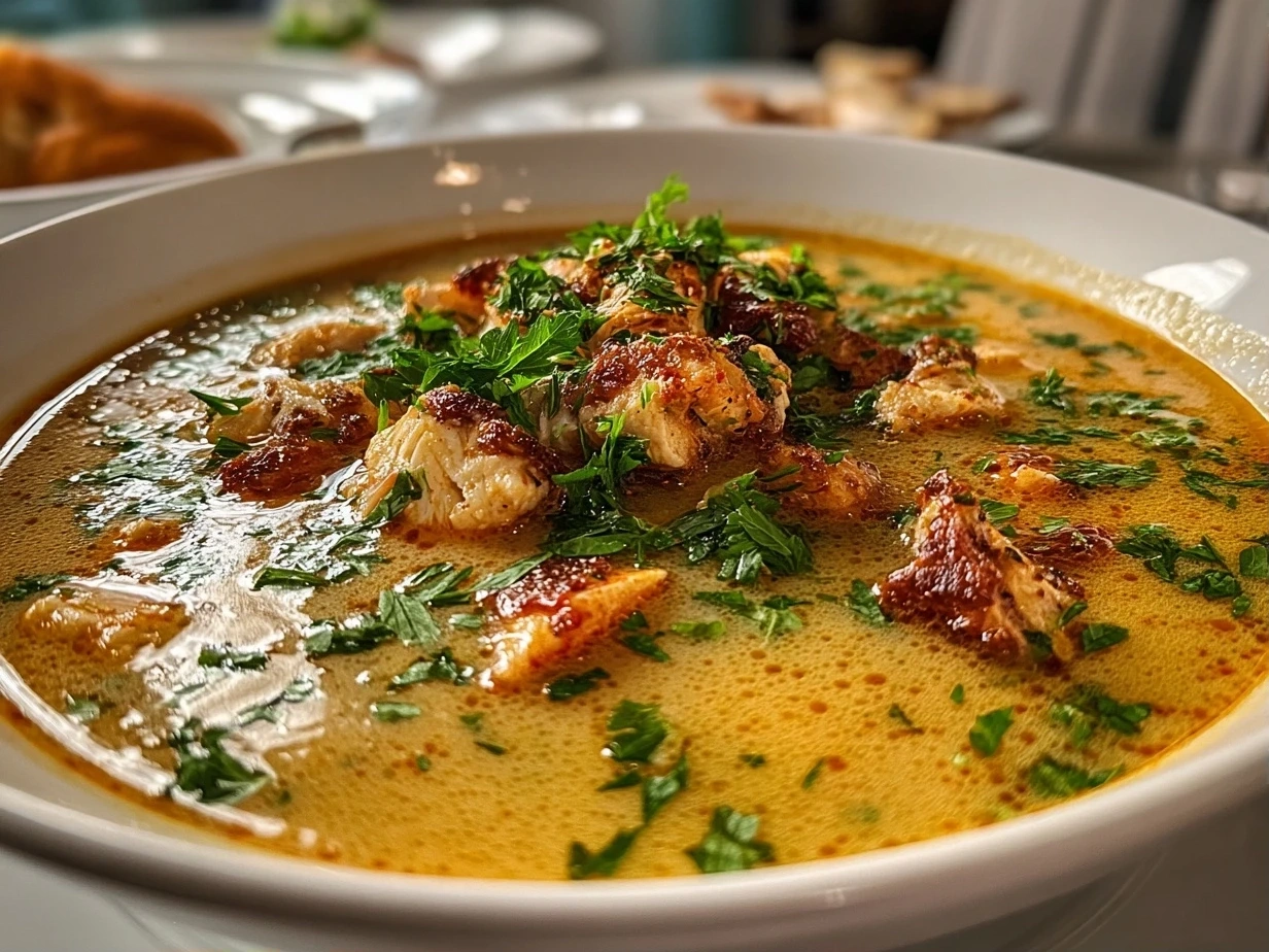 A Bowl of Creamy Marry Me Chicken Soup