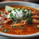 Bowl of Delicious Chili's Chicken Enchilada Soup