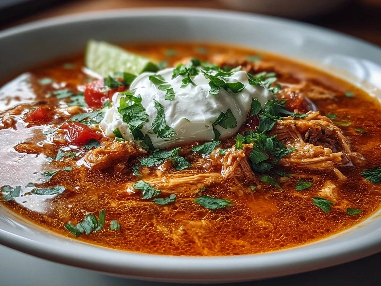Bowl of Delicious Chili's Chicken Enchilada Soup