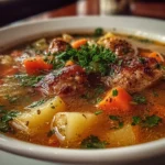 Bowl of Delicious Italian Sausage and Potato Soup