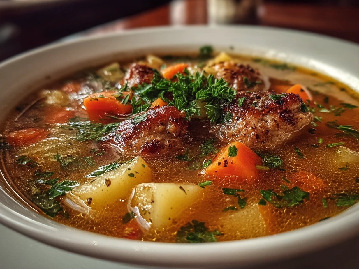 Bowl of Delicious Italian Sausage and Potato Soup