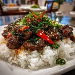 Close-up of delicious Ground Beef Bulgogi served