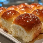 Close-up of freshly prepared Japanese Milk Bread Rolls