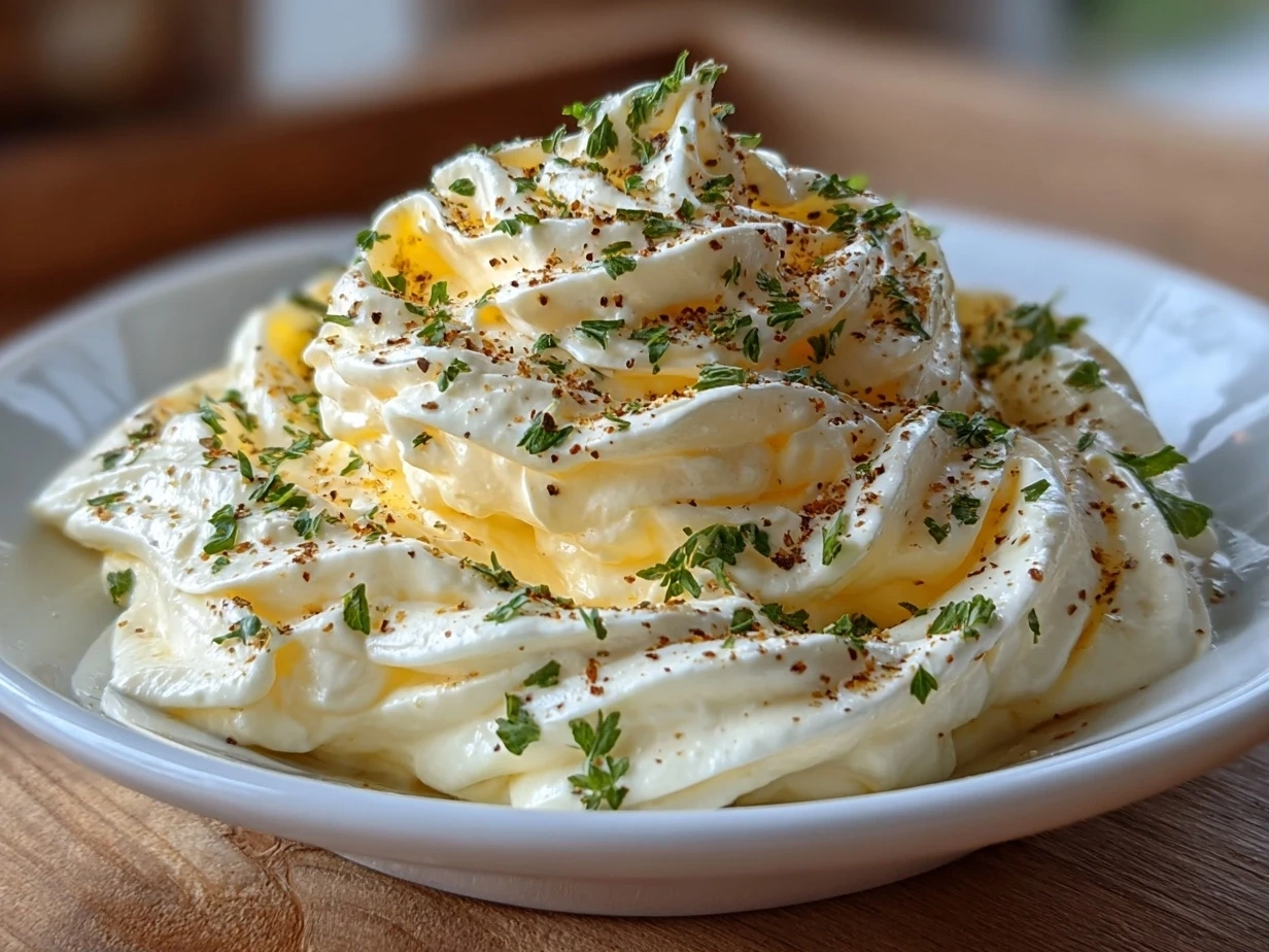 Close-up of homemade mayonnaise on white plate