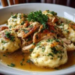 Comforting Bowl of Chicken and Dumplings