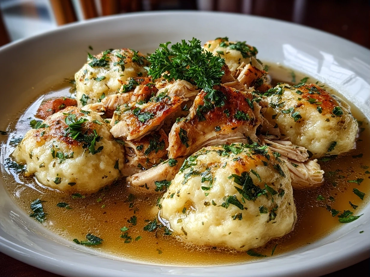 Comforting Bowl of Chicken and Dumplings