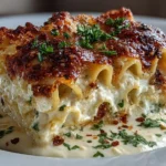 Creamy White Lasagna Soup in Bowl