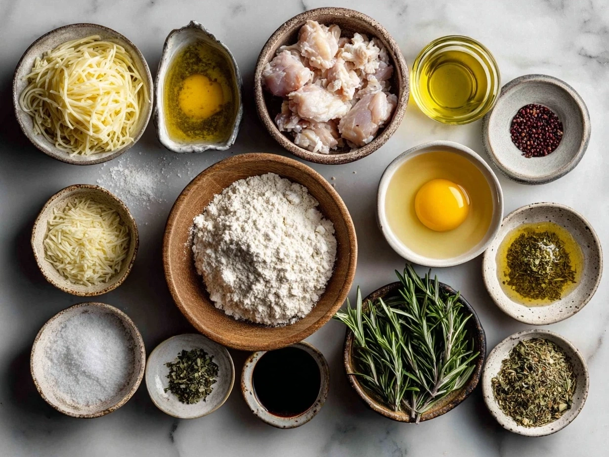 Ingredients for Crockpot Chicken Spaghetti displayed together