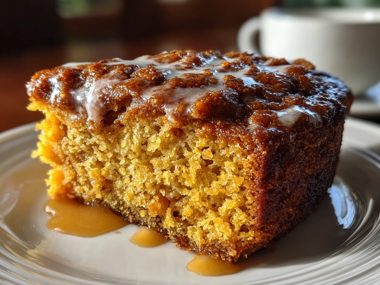 A delicious Butternut Squash-Apple Coffee Cake, ready to be enjoyed.