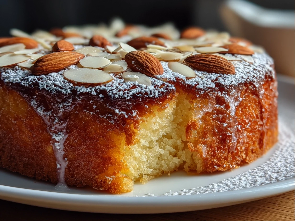 Delicious White Almond Cake