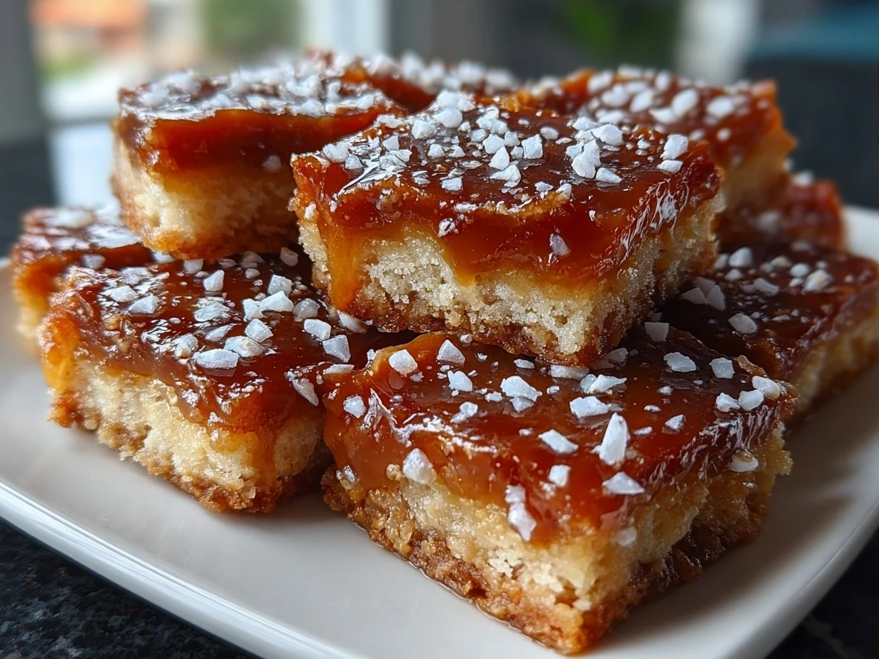 Finished Swedish Coffee Cake Caramels arranged on a wooden board ready to serve