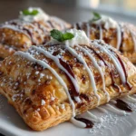 Freshly prepared Breakfast Pop Tarts on white plate
