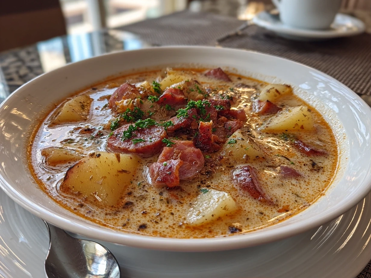 Hearty Bowl of Kielbasa Potato Soup