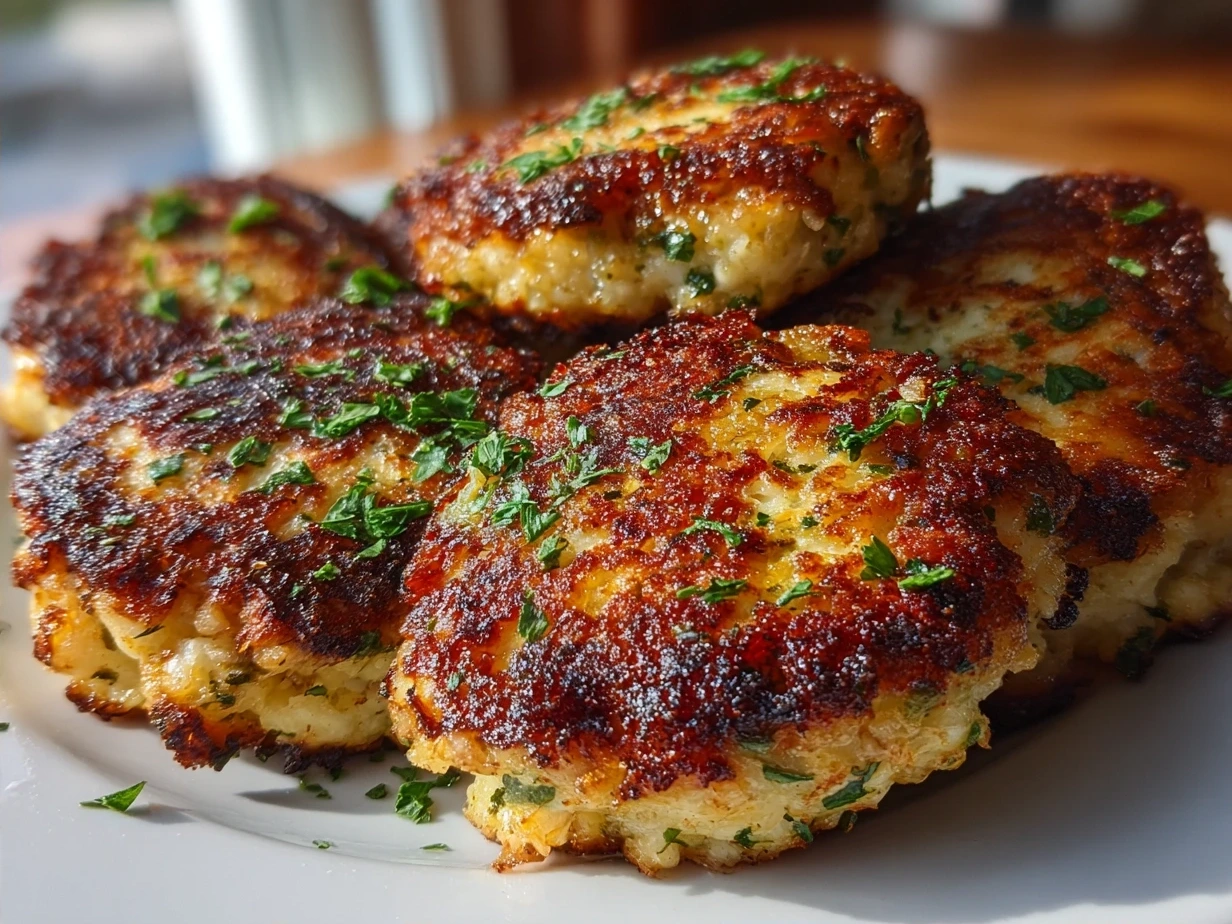 Beautifully cooked Maryland Crab Cakes served with lemon wedges and fresh parsley garnish