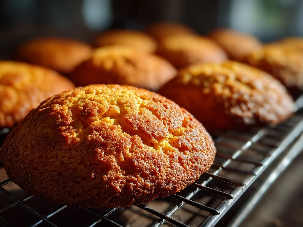 Final baked Orange Clove Cookies arranged on a festive plate