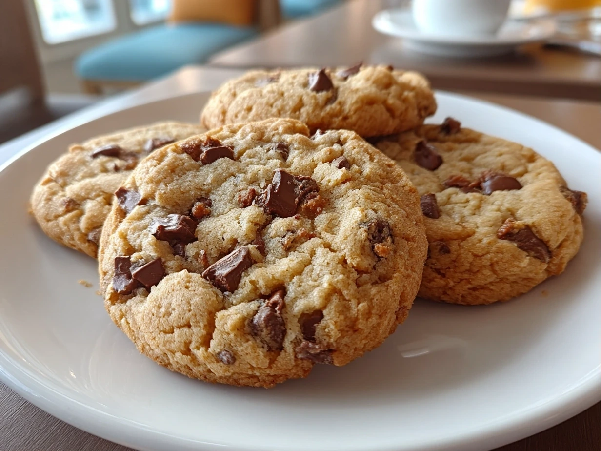 Perfect Heart-Shaped Chocolate Chip Cookie