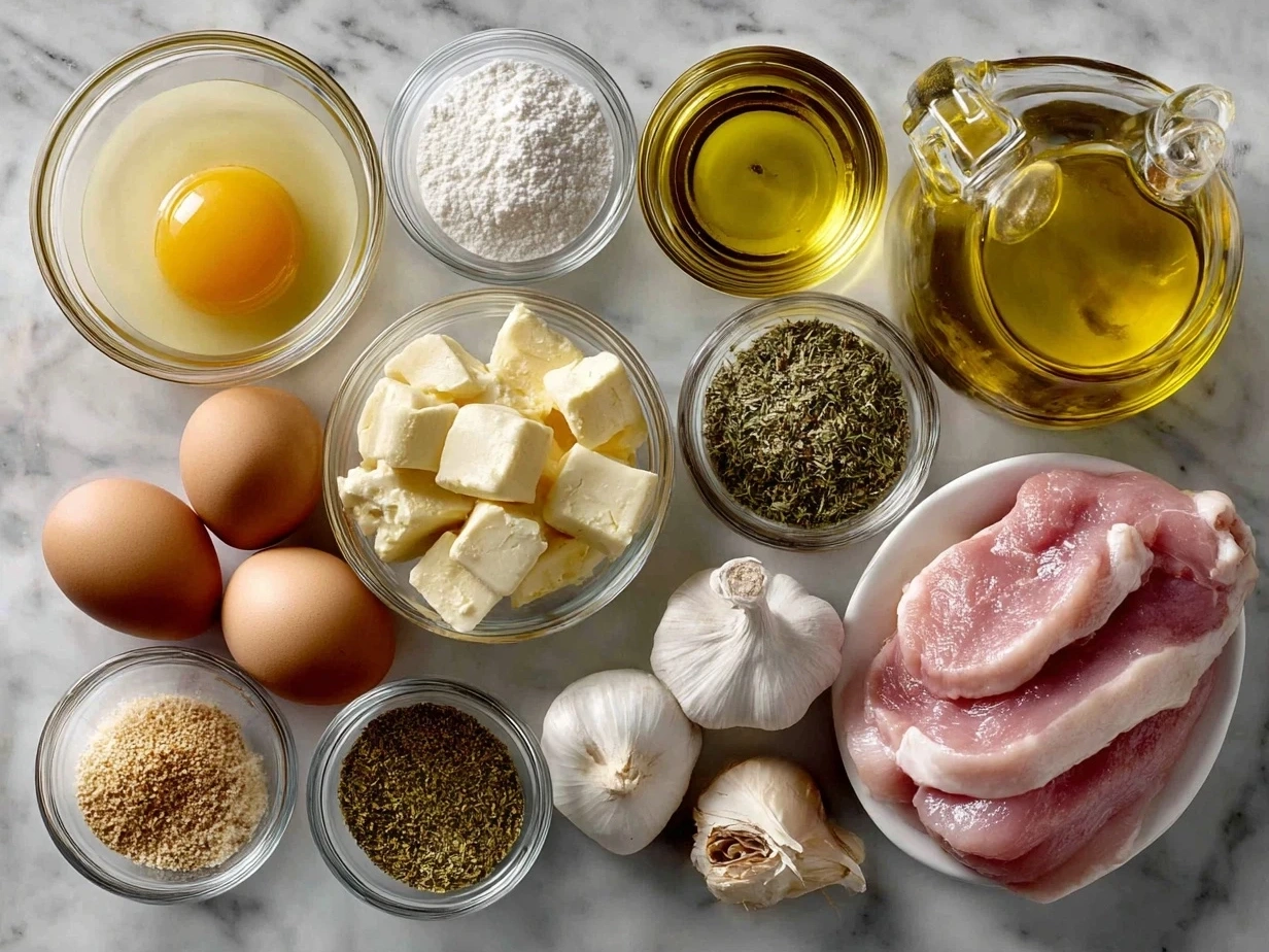 Ingredients for making Chicken Cordon Bleu Soup including chicken, ham, Swiss cheese, and vegetables