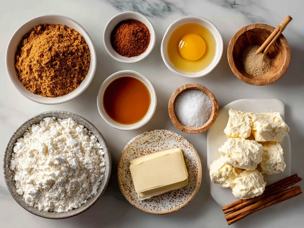 Ingredients for Rotel cream cheese sausage balls on kitchen counter