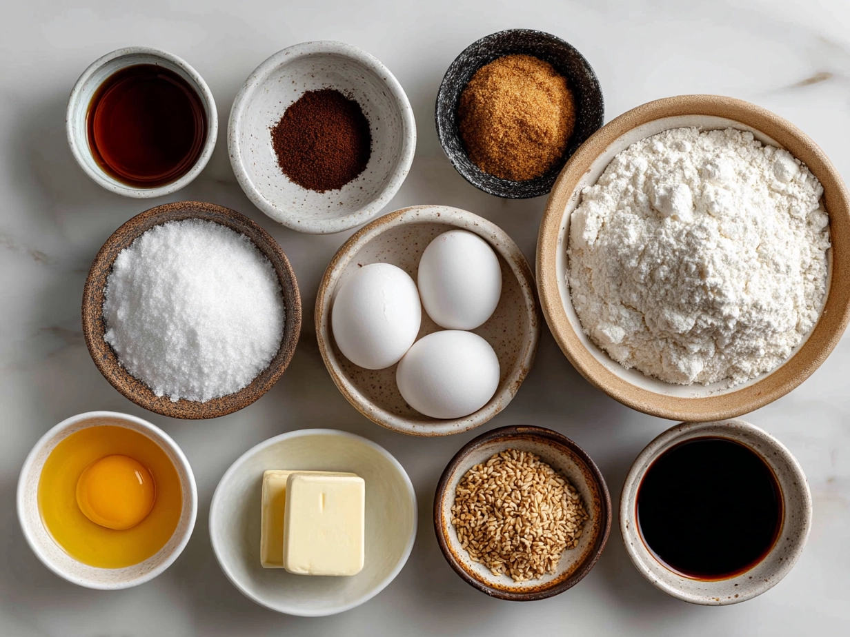 Ingredients for Basketball Pretzel Cookies including butter, brown sugar, pretzels, chocolate chips and spices