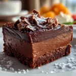 Freshly prepared no fail fudge on white plate