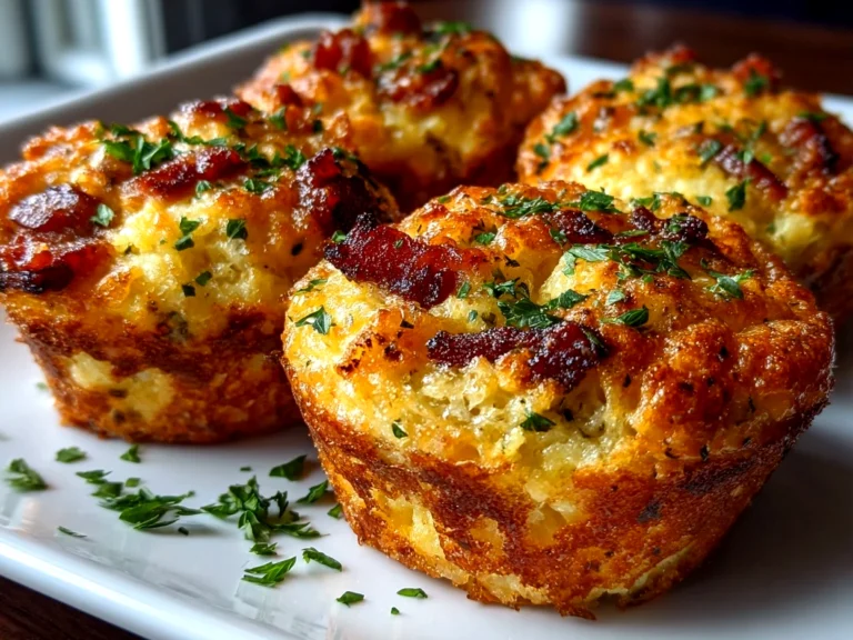 Home cook, taken with iPhone 14. Close-up slight angle of comforting Loaded Bacon and Egg Hash Brown Muffins on white plate. Hearty comforting --ar 4:3 --style raw --s 240