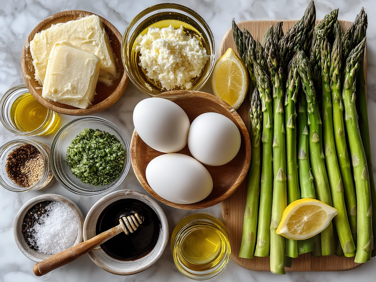 Ingredients for Asparagus Salad with Lemon Vinaigrette