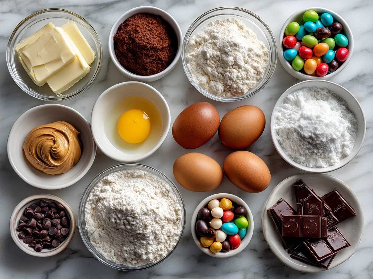 Ingredients for Easter Peanut Butter Eggs