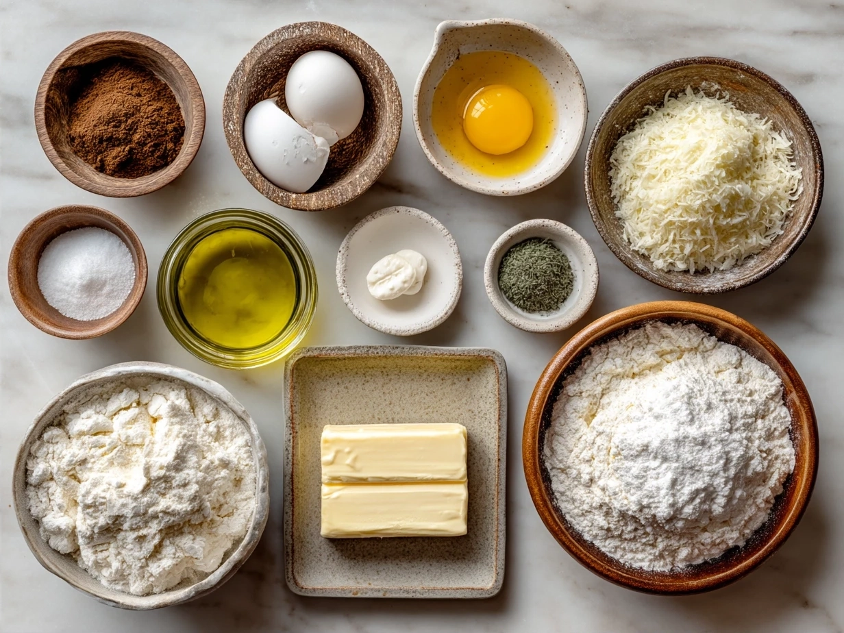 Ingredients for Mardi Gras King Cake