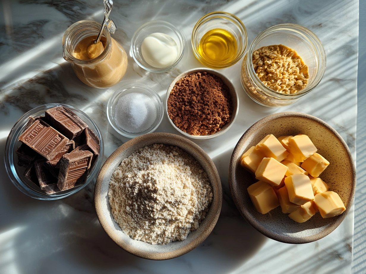Ingredients for Homemade Reeses Peanut Butter Cups