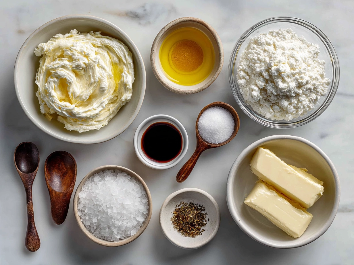 Ingredients for Benedictine Spread: cream cheese, cucumber, green onion, pimentos, and seasonings