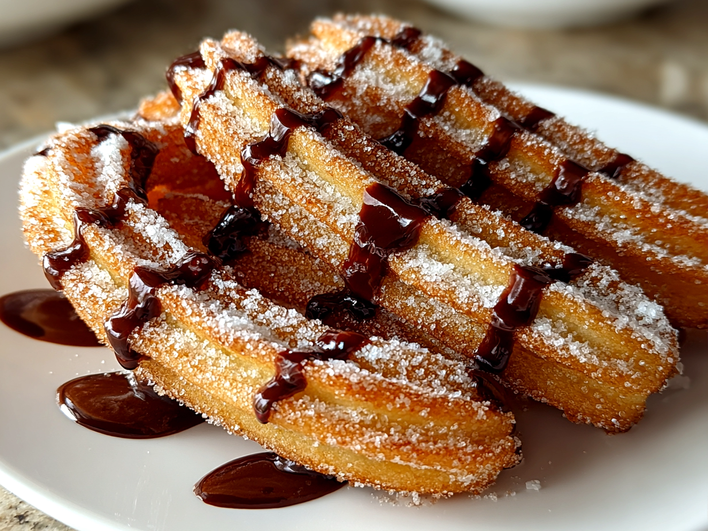 Churros with Chocolate Sauce