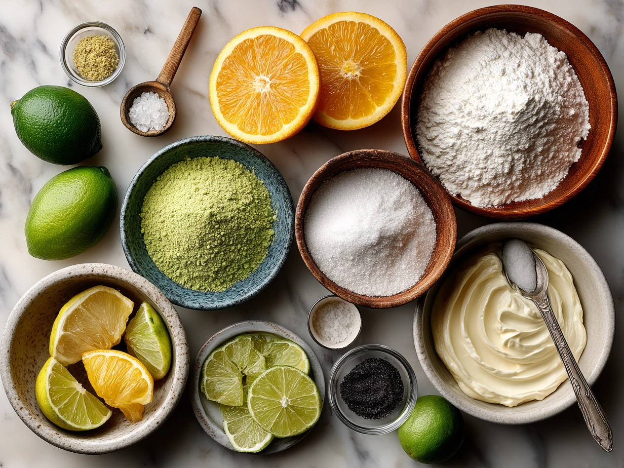Ingredients for Cinco de Mayo Citrus Cupcakes