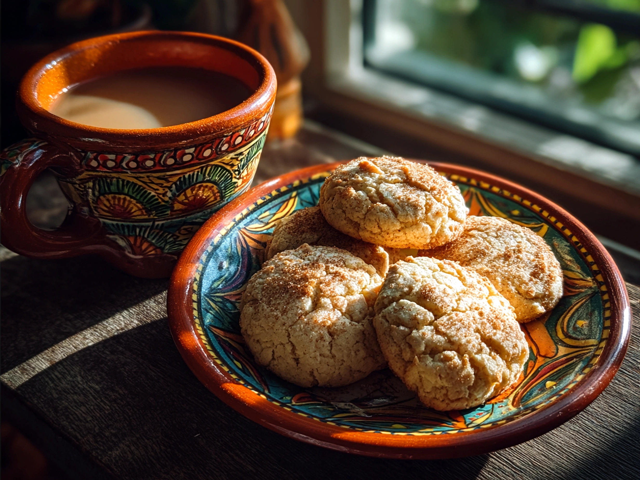 Serve Cinco de Mayo Horchata Cookies on a colorful platter