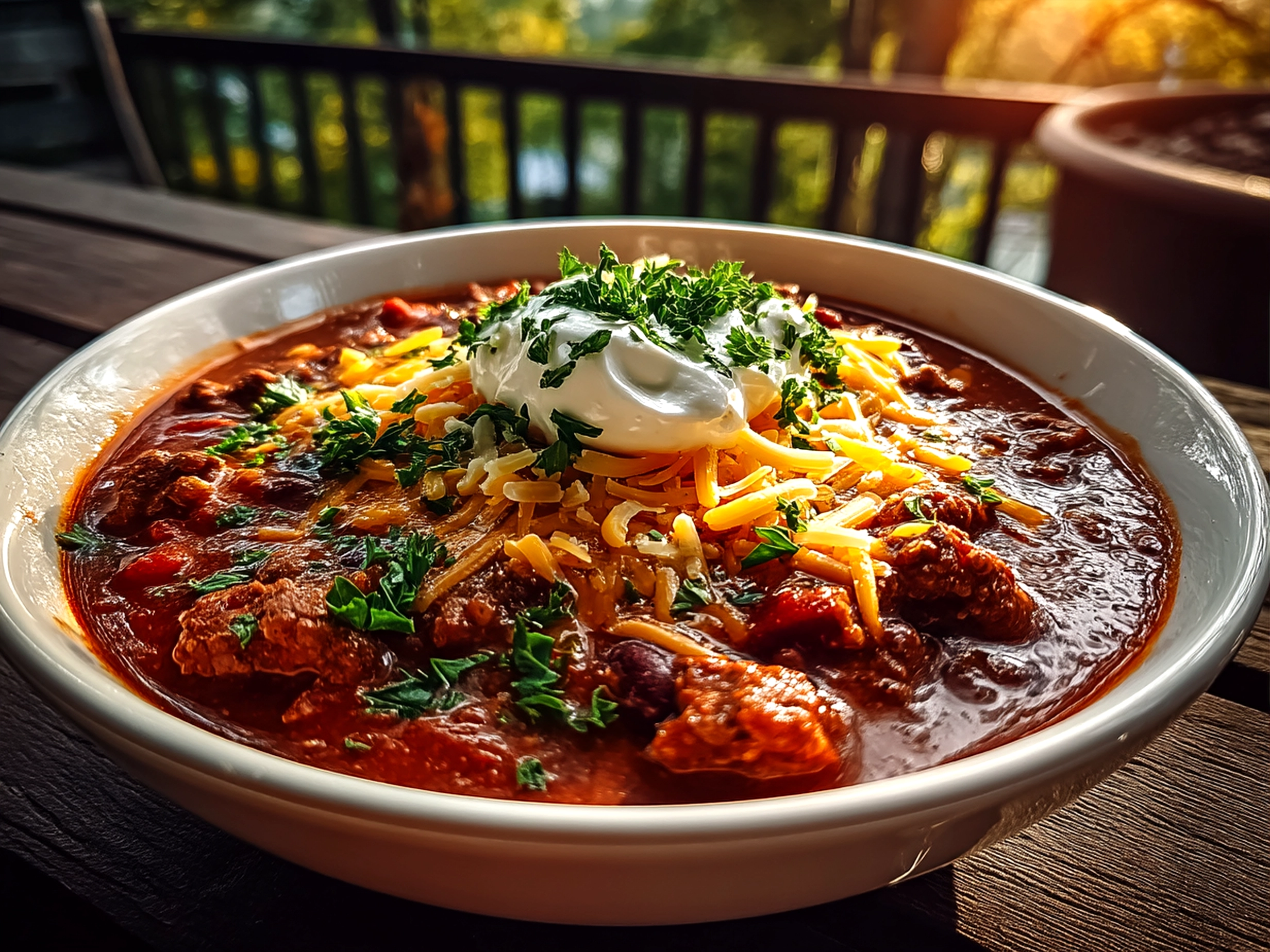 Dutch Oven Camping Chili