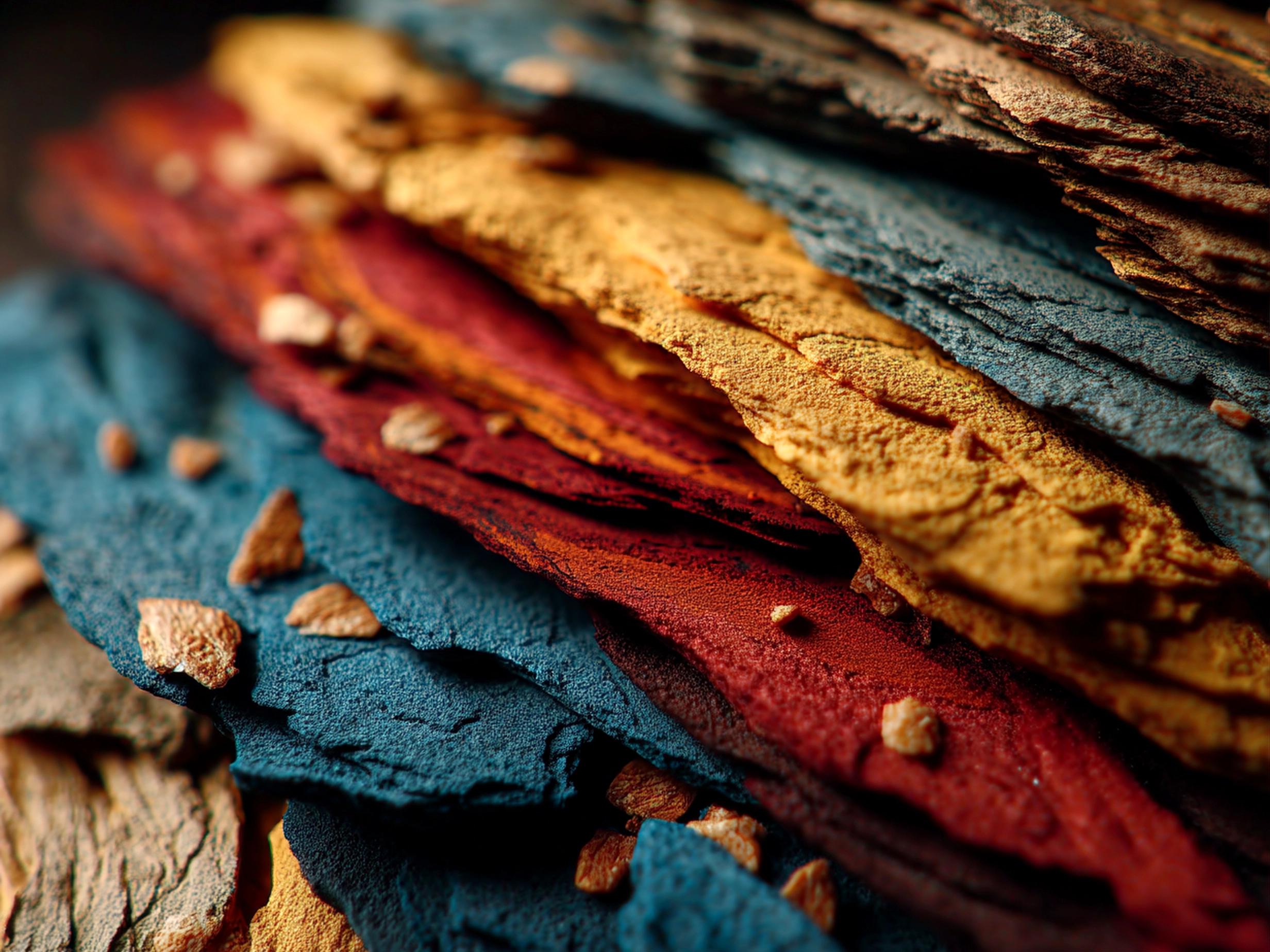 Pieces of Graduation School Colors Bark served in colorful bowls