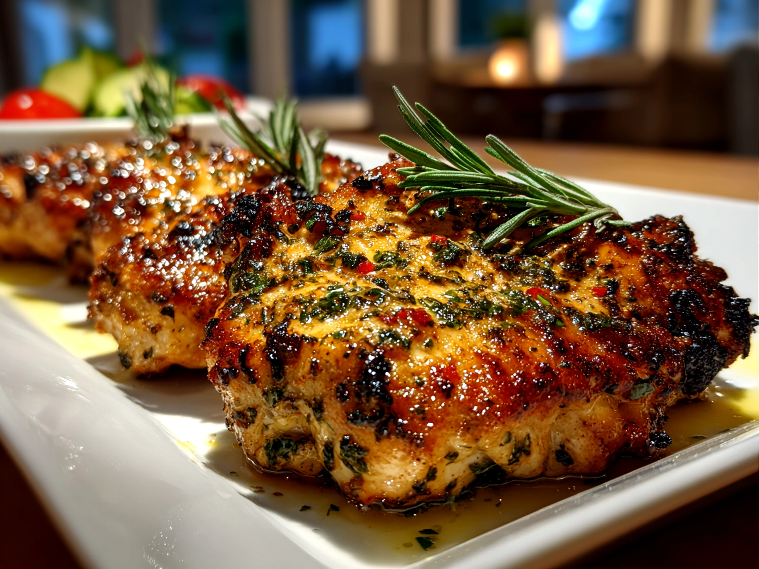 Grilled Chicken Toppings Bar