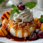 Grilled Peach Ice Cream Sundae