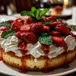 Kentucky Derby Strawberry Mint Cake