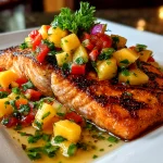 Mango Salsa Grilled Salmon
