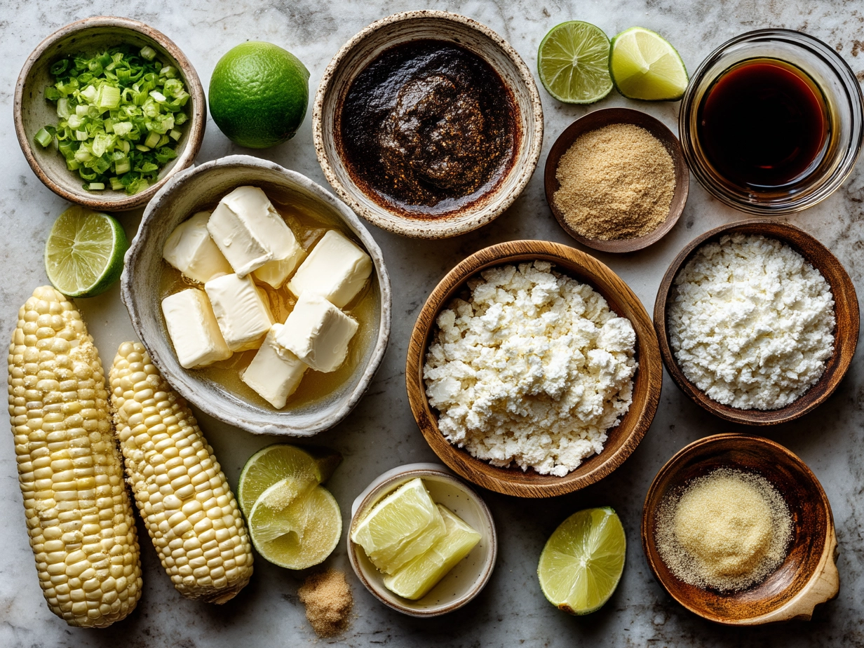 Ingredients for Authentic Mexican Street Corn
