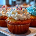 Red White and Blue Cupcakes