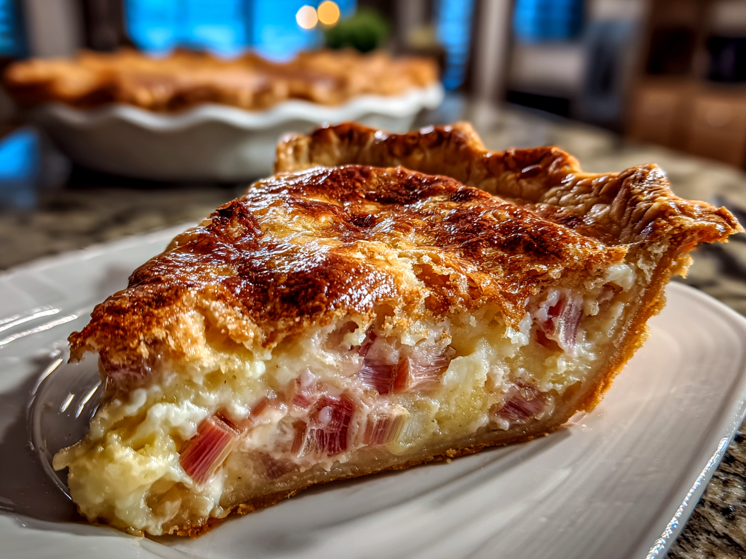 Rhubarb Custard Pie