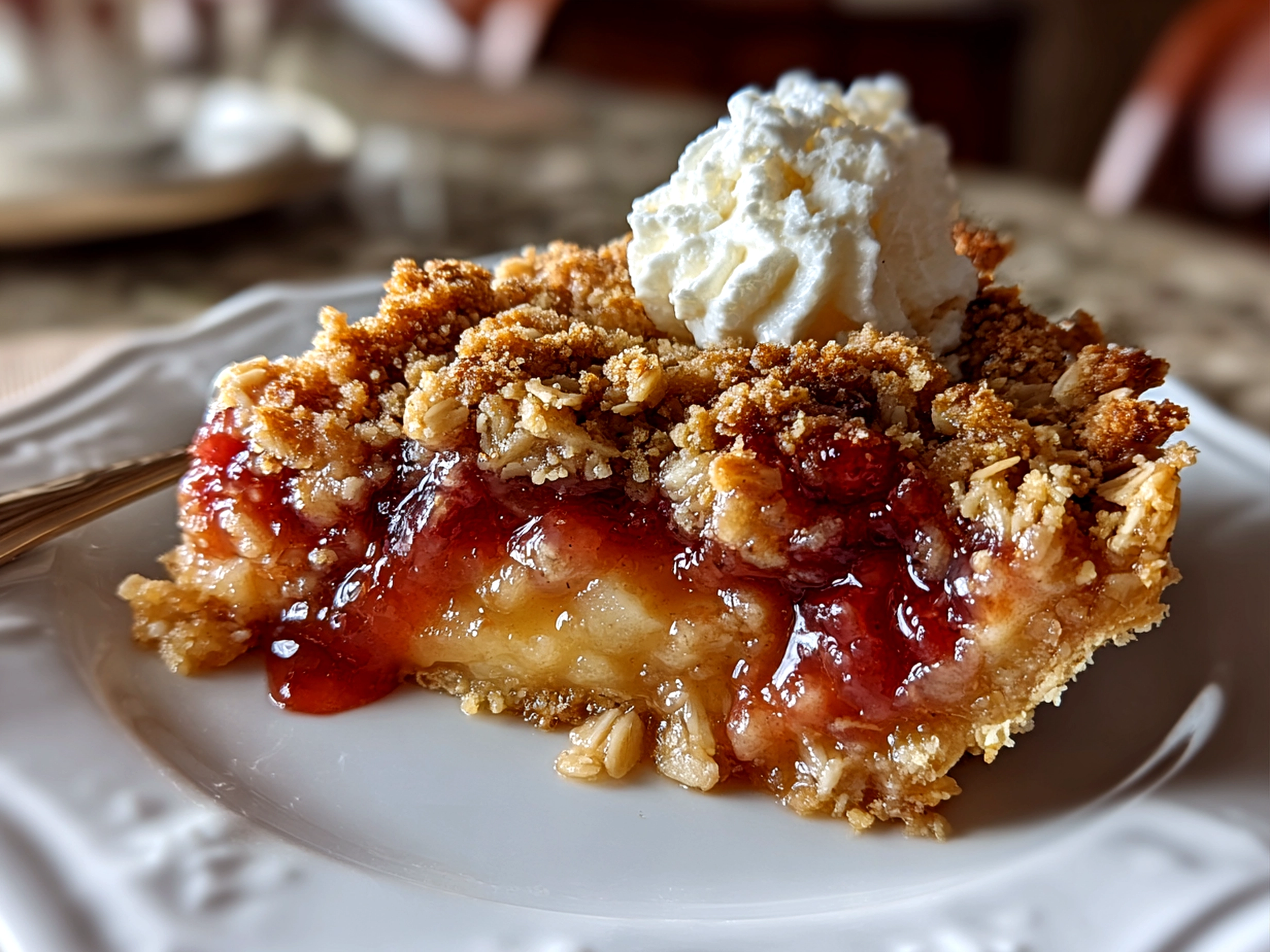 Rhubarb Oat Crisp