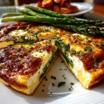 Spring Frittata with Goat Cheese