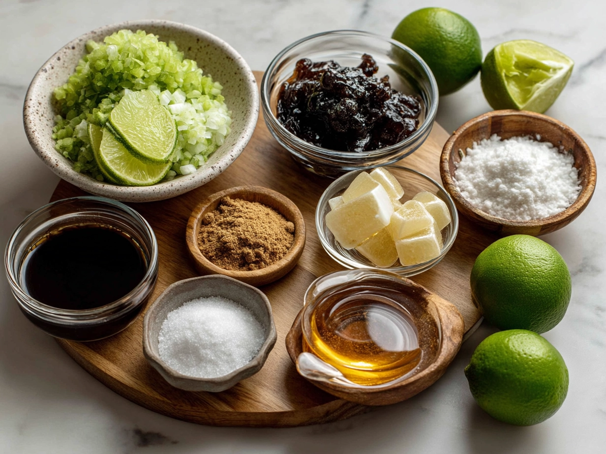 Ingredients for Star Wars Green Float Drink including lime ice cream and green soda