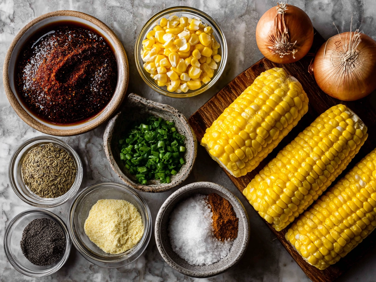 Ingredients for BBQ Corn Dip