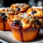 blueberry streusel muffins